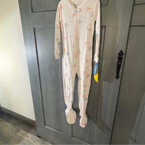 Girls Carter's Dinosaur Cream One Piece Footies Pajamas Dino Bicycle 5T 4T 3T 2T